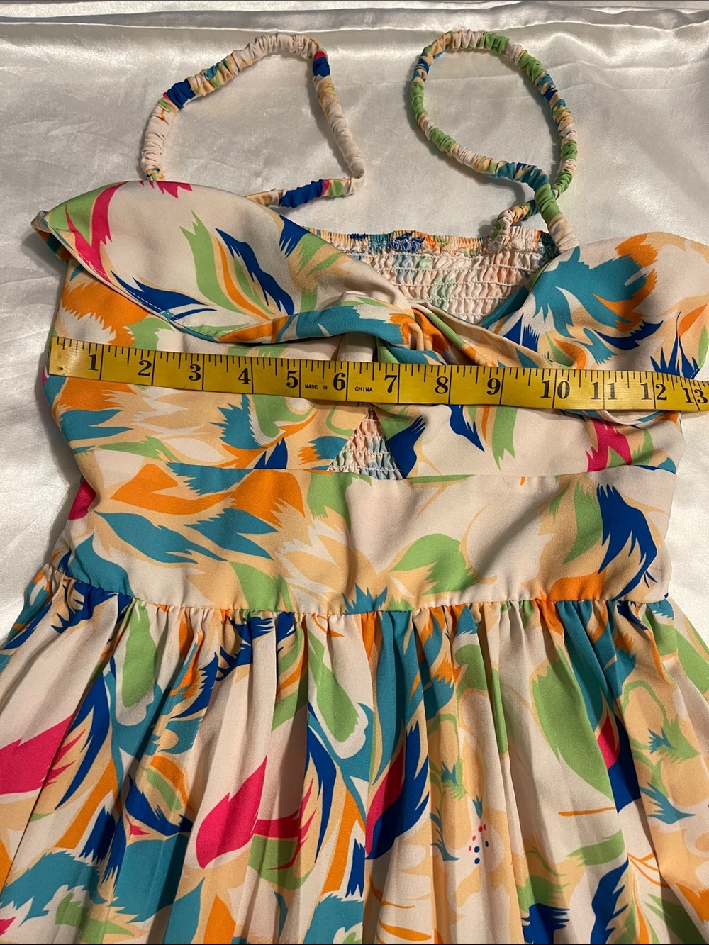 Wide-Leg Floral-Print Jumpsuit in Multi - Picture 4 of 7